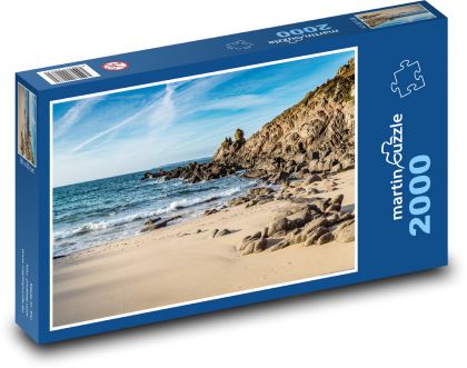 Moře - pláž, písek - Puzzle 2000 dílků, rozměr 90x60 cm
