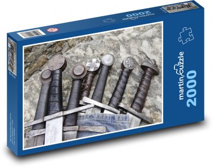 Swords - medieval, blade - Puzzle 2000 pieces, size 90x60 cm 