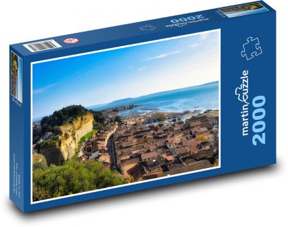 Město - moře, ostrov - puzzle 2000 dílků