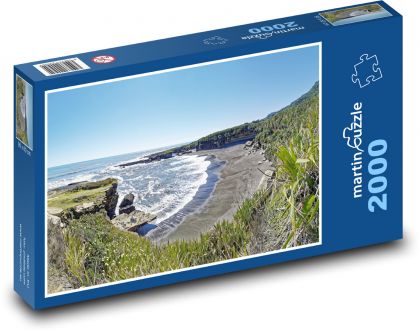 Nový Zéland - Tasmánske jazero, príroda - Puzzle 2000 dielikov, rozmer 90x60 cm 