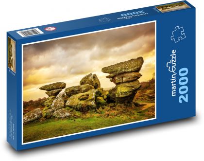 Skaly - skaly, príroda - Puzzle 2000 dielikov, rozmer 90x60 cm 