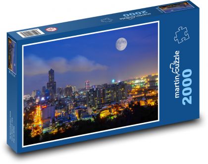 Město Kao -Siung, Tchaj wan - puzzle 2000 dílků