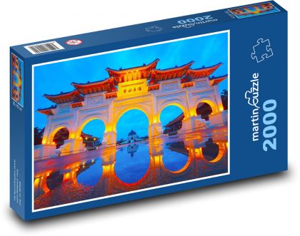 Taipeh - Taiwan, Nachtstadt - Puzzle - 2000 Teile