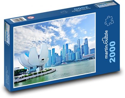 Marina Bay - Singapore, Asie - Puzzle 2000 dílků, rozměr 90x60 cm