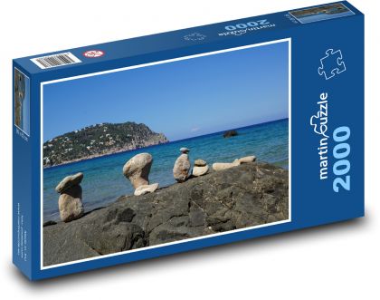 Ibiza - ostrov, moře - Puzzle 2000 dílků, rozměr 90x60 cm
