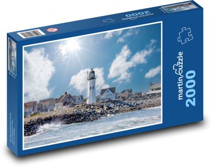 Gloucester - England, Leuchtturm - Puzzle - 2000 Teile