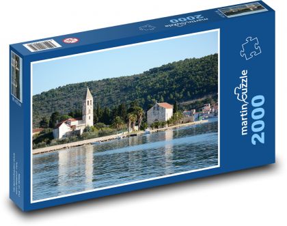 Vis - ostrov, Chorvatsko - Puzzle 2000 dílků, rozměr 90x60 cm