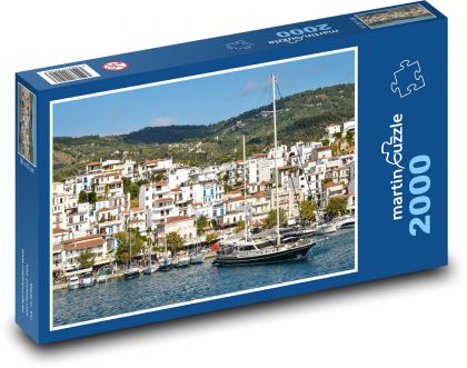 Skiathos - Grecja, miasto - Puzzle 2000 elementów, rozmiar 90x60 cm