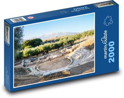 Kréta - Grécko, amfiteáter - Puzzle 2000 dielikov, rozmer 90x60 cm 
