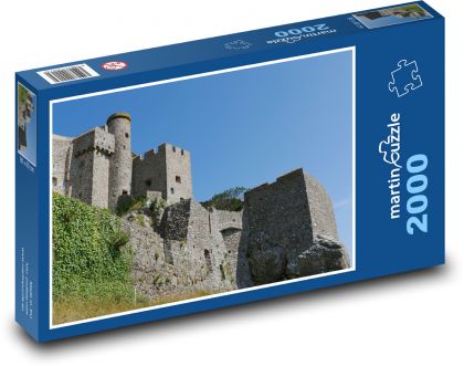 Mont Orgueil - hrad, Jersey - Puzzle 2000 dielikov, rozmer 90x60 cm 