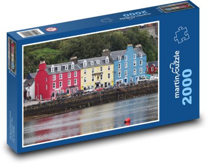 Gebäude - Uferpromenade, Geschäfte - Puzzle - 2000 Teile