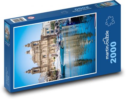 Malta - loď, moře - Puzzle 2000 dílků, rozměr 90x60 cm