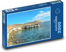 Cape Greco - Kypr, pobřeží Puzzle 2000 dílků - 90 x 60 cm