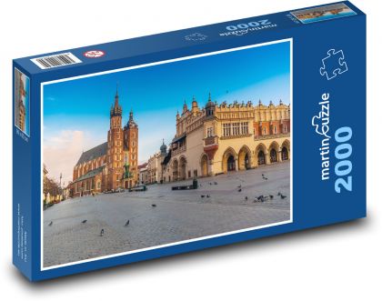 Krakov - Poľsko, mesto - Puzzle 2000 dielikov, rozmer 90x60 cm 