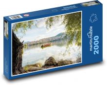 Kastoria - Grecja, łódź Puzzle 2000 elementów - 90x60 cm