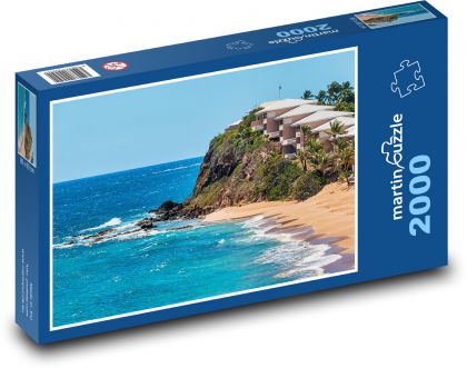 Antigua - Karibic, moře - Puzzle 2000 dílků, rozměr 90x60 cm