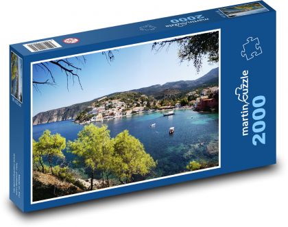 Príroda - jazero, ostrov - Puzzle 2000 dielikov, rozmer 90x60 cm 