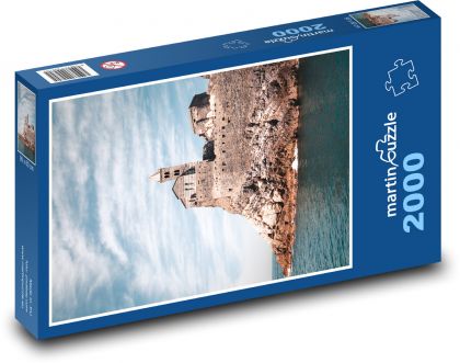 Sea - island, castle - Puzzle 2000 pieces, size 90x60 cm 