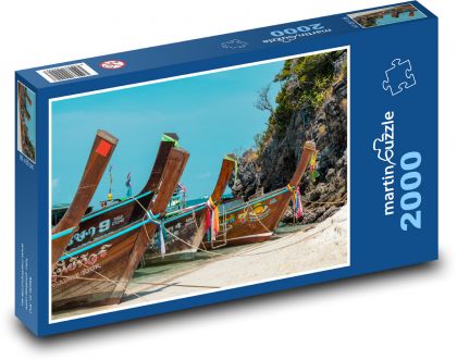 Boats - Thailand, berth - Puzzle 2000 pieces, size 90x60 cm 
