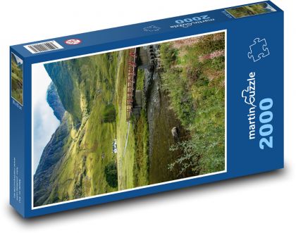 River - bridge, nature - Puzzle 2000 pieces, size 90x60 cm 