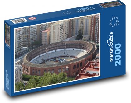 Malaga - Býčí kruh, Kanárské ostrovy - Puzzle 2000 dílků, rozměr 90x60 cm
