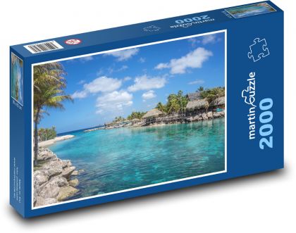 Laguna - wyspa Curacao - Puzzle 2000 elementów, rozmiar 90x60 cm