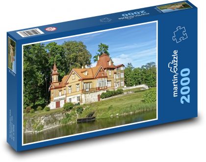 Estonsko - ostrov Saaremaa, Kuressaare - Puzzle 2000 dílků, rozměr 90x60 cm