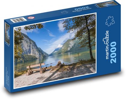 Königssee - jezero, Německo - Puzzle 2000 dílků, rozměr 90x60 cm