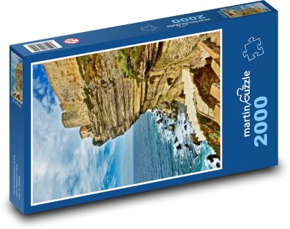 Korzika - more, pobrežie - Puzzle 2000 dielikov, rozmer 90x60 cm 