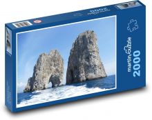 Capri - Itálie, Středozemní moře Puzzle 2000 dílků - 90 x 60 cm
