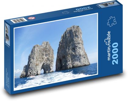 Capri - Włochy, Morze Śródziemne - Puzzle 2000 elementów, rozmiar 90x60 cm