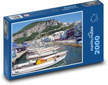 Itálie - Capri, přístav Puzzle 2000 - 90x60 cm