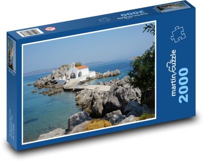 Greece - city, small island - Puzzle 2000 pieces, size 90x60 cm 