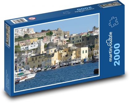 Procida - Ischia, Itálie - Puzzle 2000 dílků, rozměr 90x60 cm