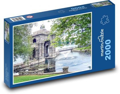 Krajobraz nadmorski - drogowy, morski - Puzzle 2000 elementów, rozmiar 90x60 cm