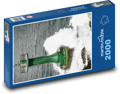 Lighthouse - ocean, waves - Puzzle 2000 pieces, size 90x60 cm 
