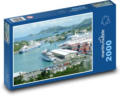 St. Lucia - Karibik, Insel - Puzzle - 2000 Teile