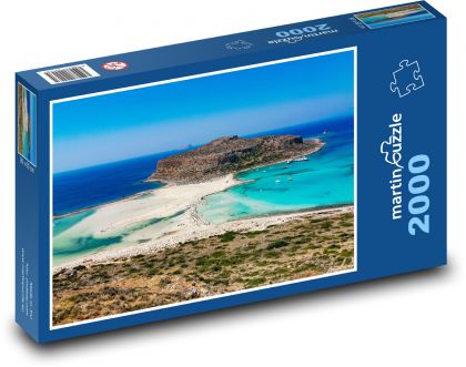 Řecko - Balos, Kréta - Puzzle 2000 dílků, rozměr 90x60 cm