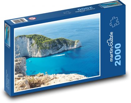 Morze - wybrzeże, skały - Puzzle 2000 elementów, rozmiar 90x60 cm