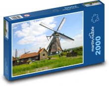 Mills - houses, city Puzzle 2000 pieces - 90 x 60 cm