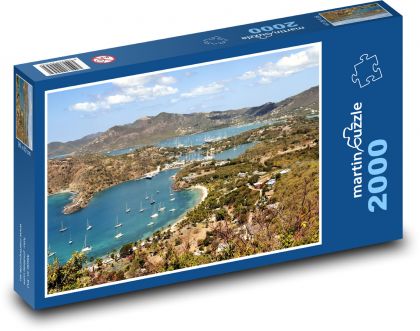 Antigua - Caribbean island, boats - Puzzle 2000 pieces, size 90x60 cm 