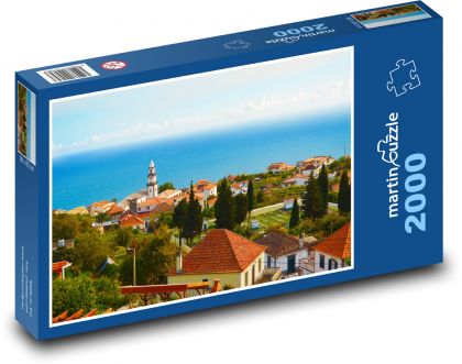 Domy - oceán, more - Puzzle 2000 dielikov, rozmer 90x60 cm 