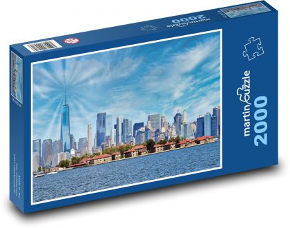 New York - Manhattan, město  - puzzle 2000 dílků
