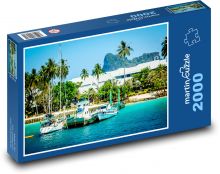 Lode - more, palmy Puzzle 2000 dielikov - 90 x 60 cm