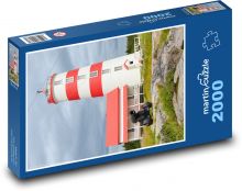 Maják - moře, řeka  Puzzle 2000 - 90x60 cm