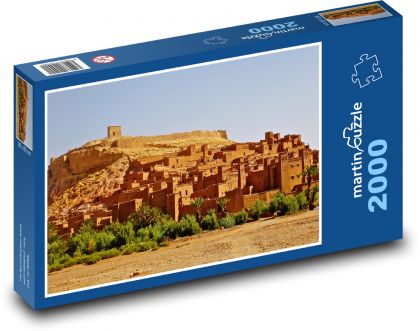 Maroko - pevnosť, Afrika - Puzzle 2000 dielikov, rozmer 90x60 cm 