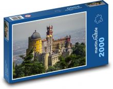 Portugalsko - hrad, město Puzzle 2000 - 90x60 cm