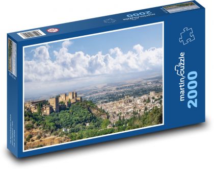 Alhambra - Granada, Architektura - Puzzle 2000 dílků, rozměr 90x60 cm