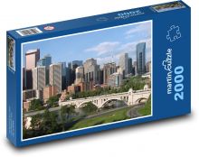 Calgary - Kanada, město Puzzle 2000 dílků - 90 x 60 cm