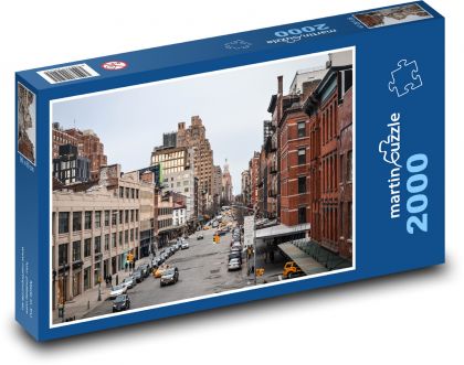 Nowy Jork - Meatpacking District, ulice - Puzzle 2000 elementów, rozmiar 90x60 cm